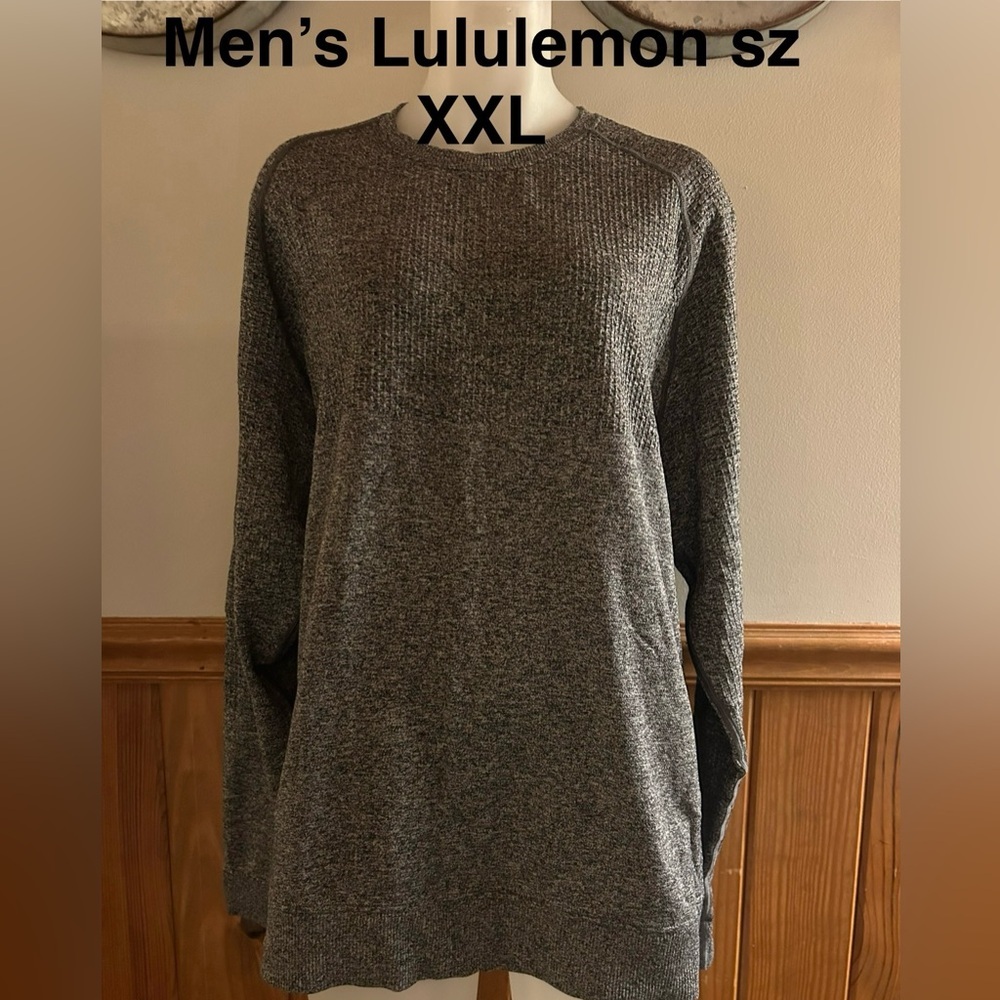 Lululemon Athletica Gray cozy long sleeve shirt men’s XXL
